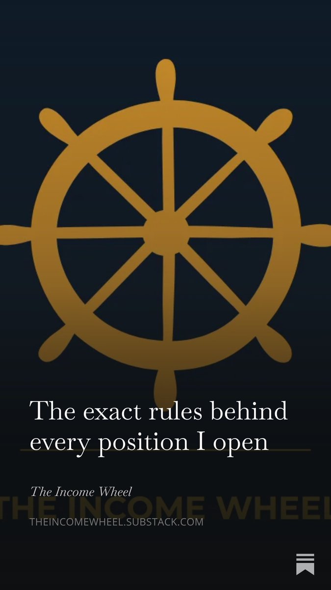 wheelincome's tweet image. "Why close at 75% when you could make 100%?"

Because the math doesn't work. Here's why — and the 2 other rules I never break.

open.substack.com/pub/theincomew…

#TheIncomeWheel #WheelStrategy #OptionsIncome