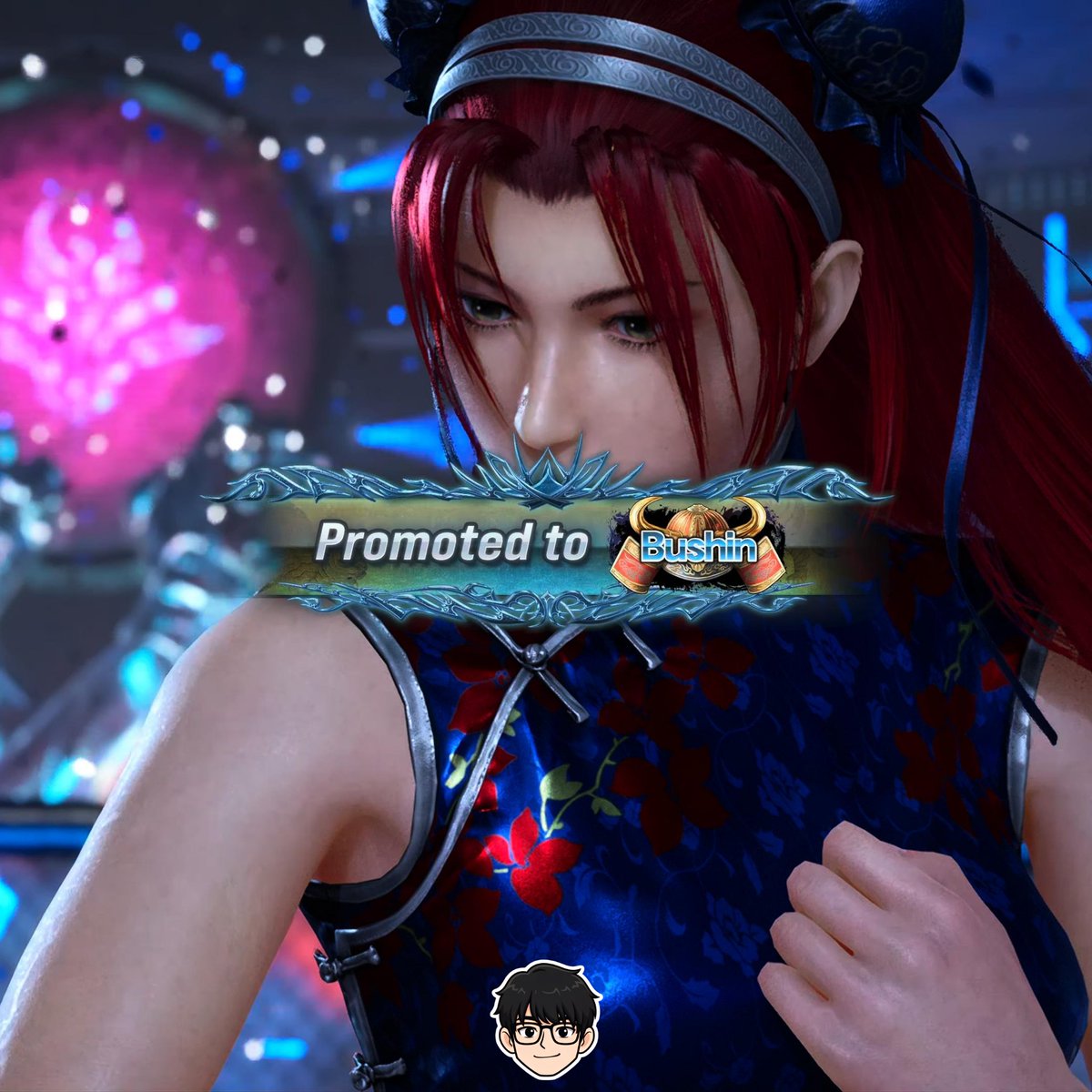 PiiiZeroEight's tweet photo. It's my first time to get promoted twice on my day one of ranked grind!

#Tekken8 #JunKazama https://t.co/C7HbcgJ3ym