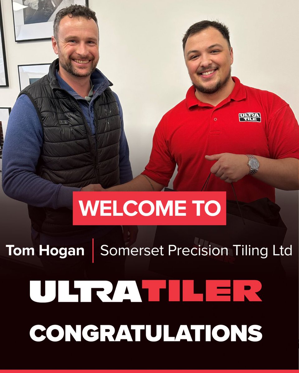 UltraTile_UK's tweet image. We’re delighted to welcome Tom Hogan of Somerset Precision Tiling to the UltraTiler community! 👏

Welcome to the team! 💪

#UltraTiler #ContractorExcellence #WelcomeToTheTeam