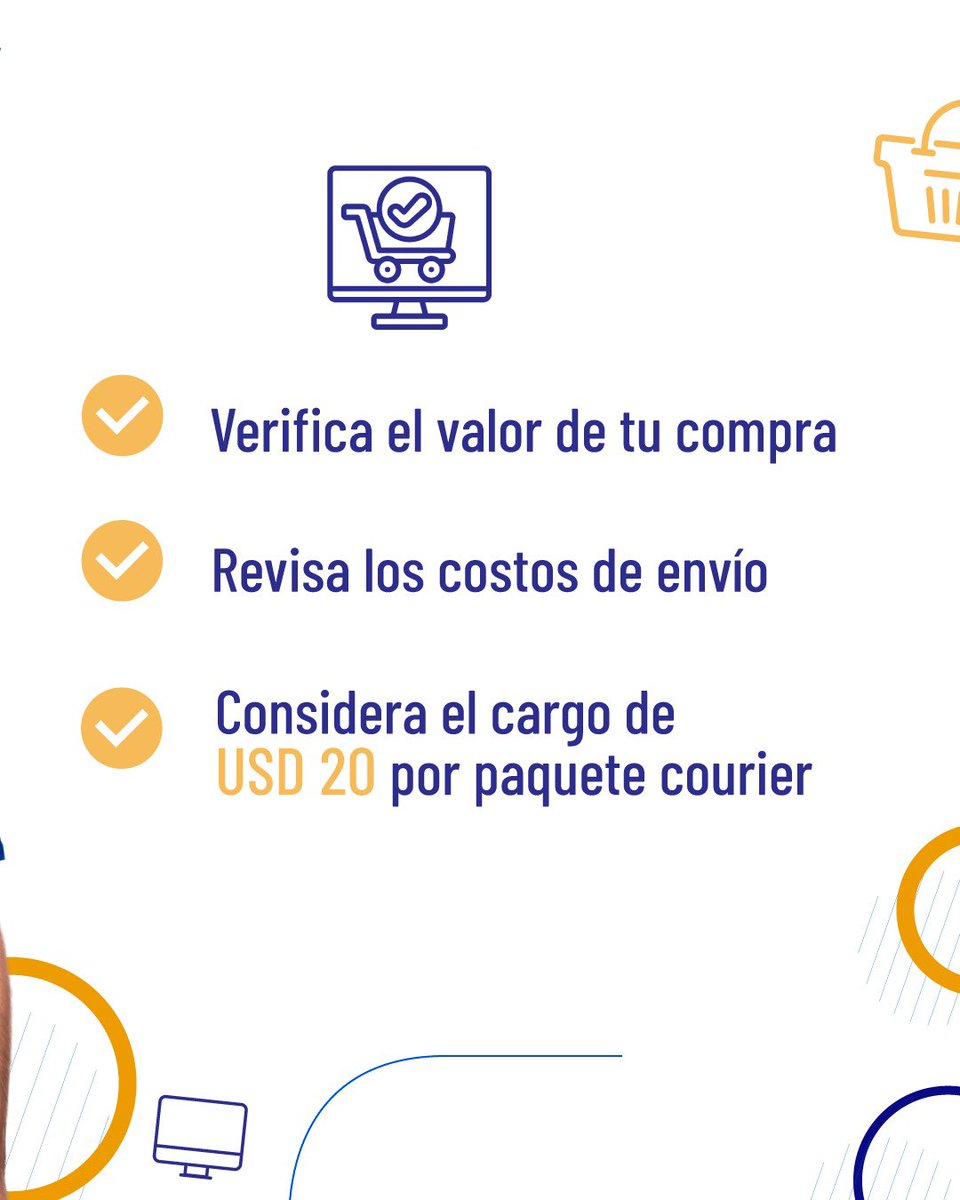 ServPostalEc's tweet photo. #TipSPE | Conoce las disposiciones de @SENAE_Aduana para envíos courier y planifica tus compras.
¡En SPE trabajamos para brindarte un servicio ágil y de calidad! https://t.co/kwE92H6zrJ