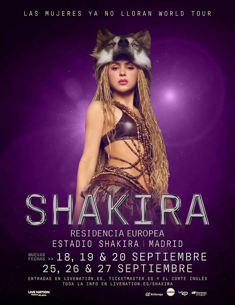 SHAKIRA - LAS MUJERES YA NO LLORAN WORLD TOUR tweet media