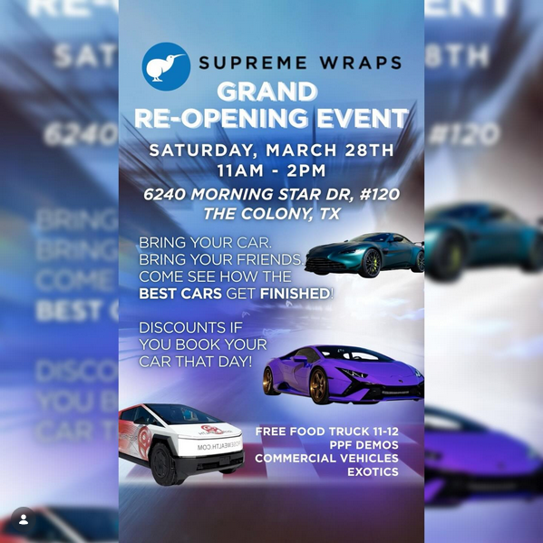 Supreme Wraps Dallas tweet media