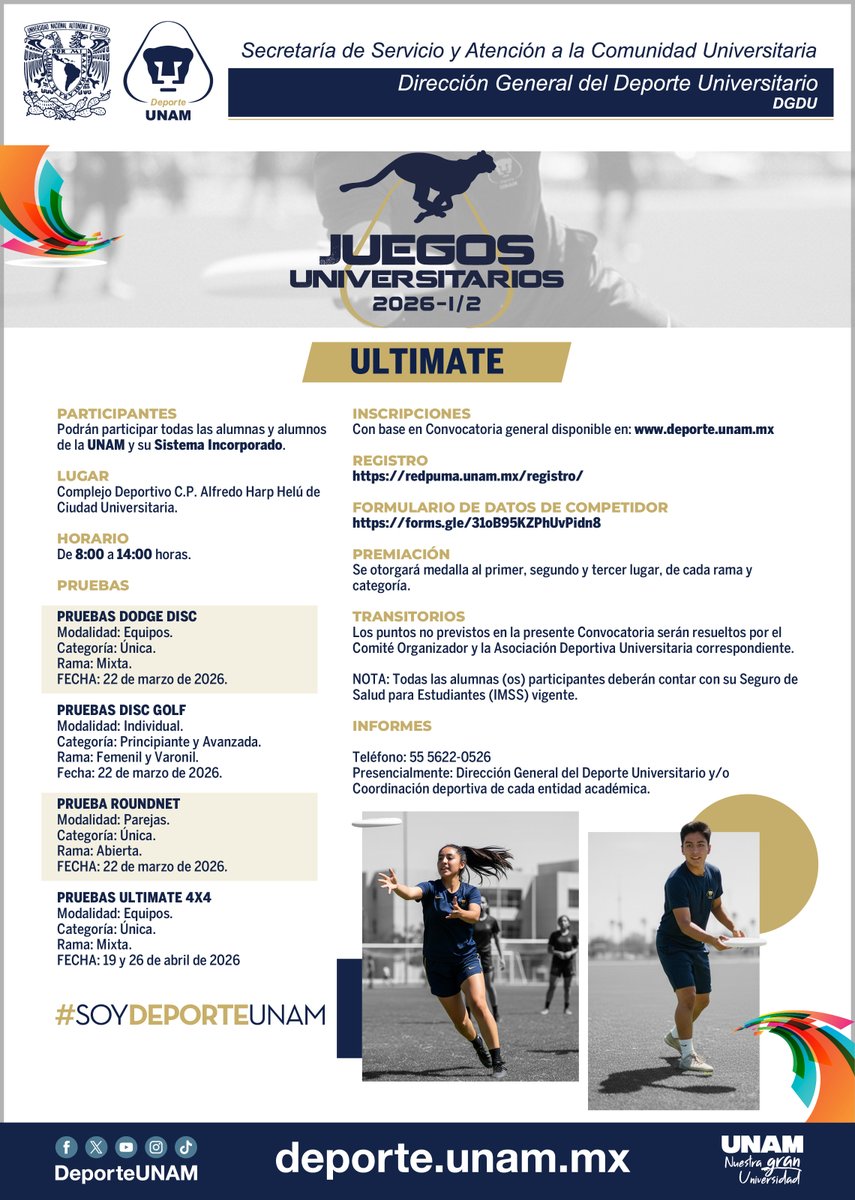 Deporte UNAM tweet media