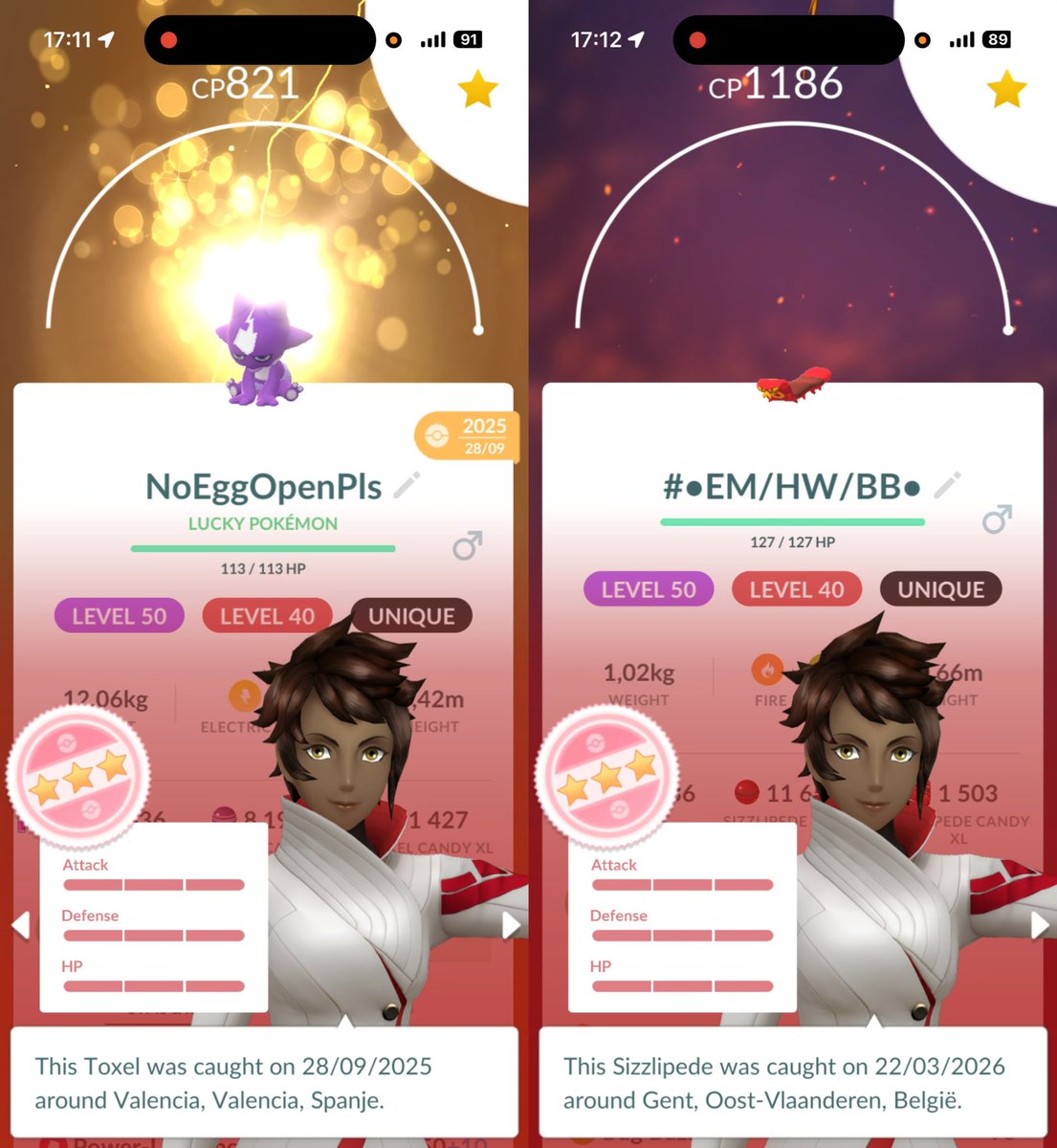 Jeroen026PoGo's tweet image. I didn’t get anything good from trades last week, so I’m maxing this lucky Toxel from a few months ago! And this hundo Sizzlipede I randomly found in my bag! 🥳🥳🥳

#MaxOutMonday