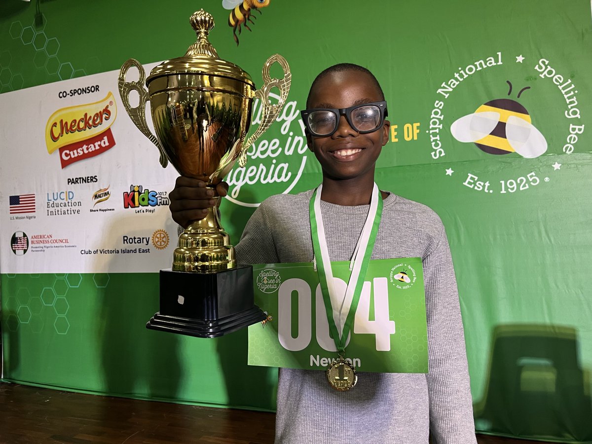 Ten-year-old Temojo Newton of Greater Tomorrow International College has emerged the national champion of the 2026 Spelling Bee in Nigeria <a href="/spellingbeeinNG/">Spellingbee in Nigeria (SPIN)</a>   competition.

Newton outperformed over 100 finalists from across the country to secure the top position.