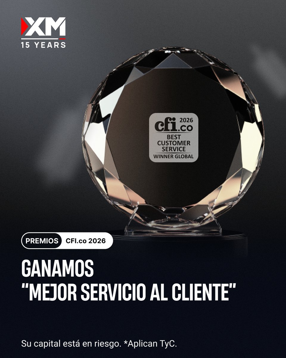 ✨ ¡Estamos orgullosos de anunciar que hemos ganado el premio “Mejor servicio al cliente” de CFI.co, un año más! 🏆 

Este reconocimiento destaca la atención personalizada, el apoyo y la dedicación que ofrecemos a cada trader, cada día, estén donde estén. 🌍
