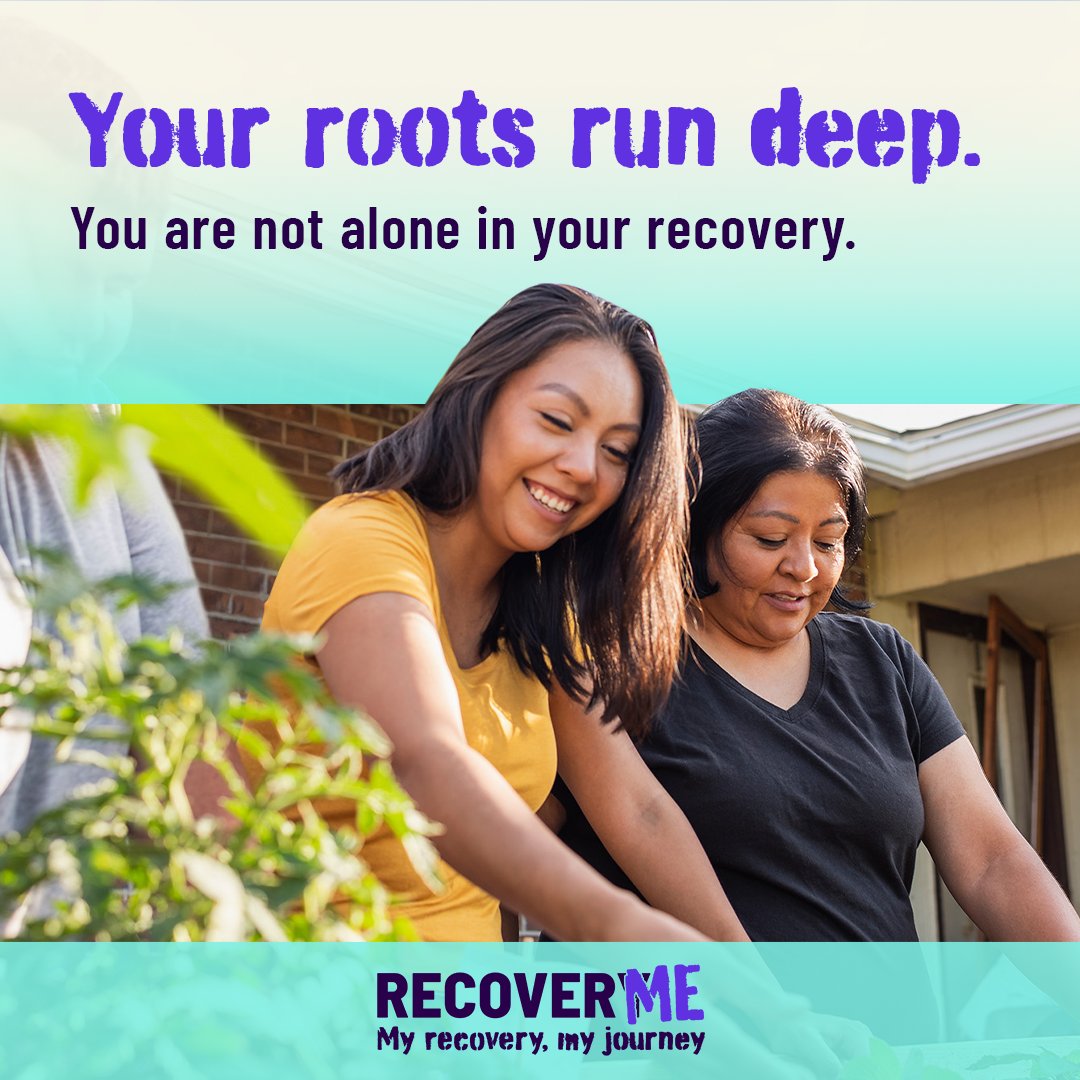 samhsagov's tweet image. Your roots run deep. You are not alone in your recovery – connect with your community, find hope, and reclaim your future. #RecoverMe has tools and support for your journey: samhsa.gov/recoverme #MyRecoveryMyJourney #YouAreNotAlone
