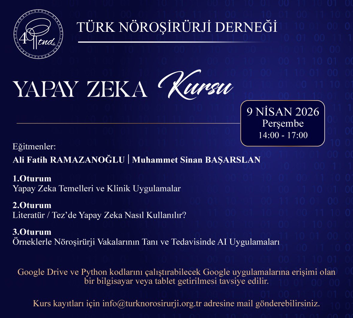 Türk Nöroşirürji Derneği tweet media