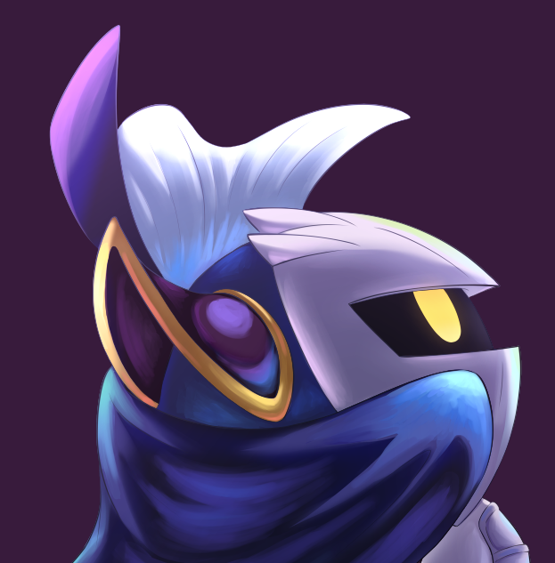 Shibulio's tweet image. I was preparing something for Meta Knight's birthday, but due to technical difficulties this is as far as I got. I hope I can finish it tonight.