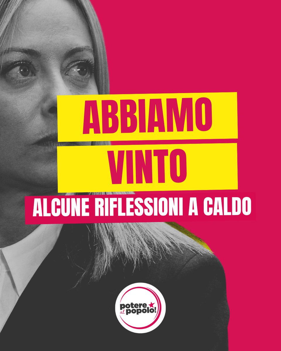 Potere al Popolo tweet media