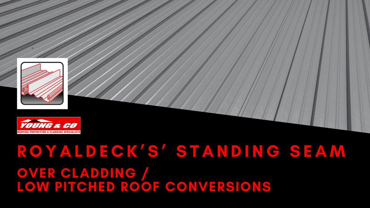 YoungCoRoofing's tweet image. Looking for a Low-Pitched Roofing Solution? Introducing #Royaldeck'S' – The Quick, Easy to Fit, and Cost-Effective Standing Seam Roof System! Enquire today for supply &amp;amp; installation. #StandingSeam #RoofCladding #LowPitchRoof #IndustrialRoofing #CommercialRoofing