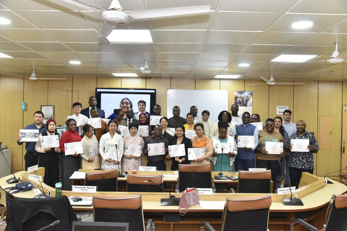 NIEPA_Official's tweet photo. #NIEPA organized the two weeks #IPEM programme under #ITEC #MEA which concluded on 23 March 2026. The programme was attended by twenty seven education officers representing fifteen countries. https://t.co/Cj3IhZ8uJW