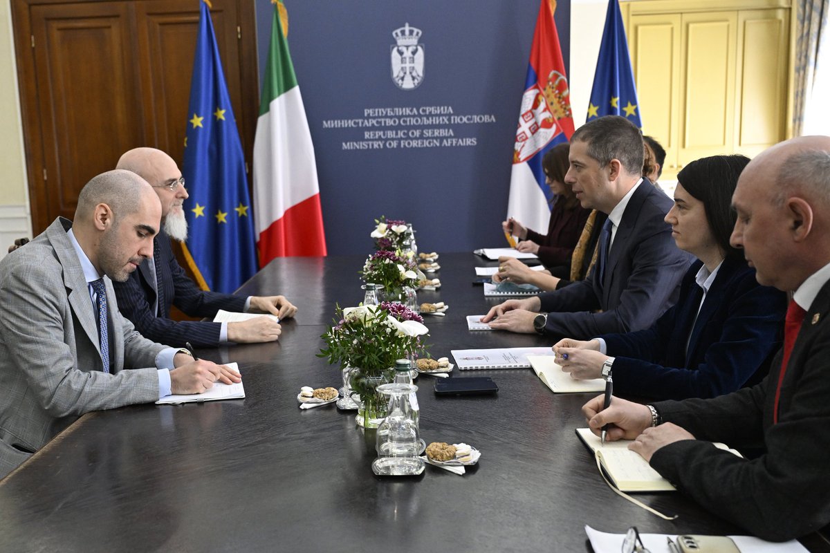 markodjuric's tweet image. Warm and productive conversation today with H.E. @gori_luca.

I shared my very positive impressions from last week’s reception in #Trieste marking the 30th anniversary of the @CEI_Secretariat, and expressed my sincere appreciation for the excellent hospitality.

Our conversation