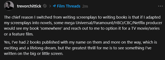 tscbooksdotca's tweet photo. #WritingCommunity #Film #Books https://t.co/4i8h5KhlpI