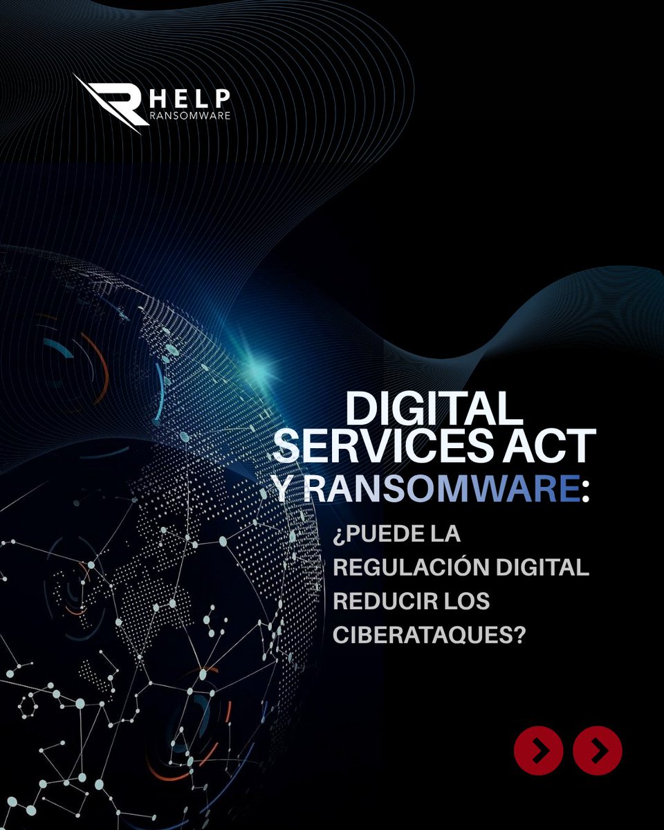 HRansomware's tweet photo. El Digital Services Act busca un entorno digital más seguro en Europa.

Pero el ransomware no depende solo de la regulación: muchos ataques empiezan con phishing o credenciales comprometidas.

¿Se puede frenar realmente los ciberataques?

https://t.co/fD9KFsRw4z

#helpransomware https://t.co/NJ2Tqr8W72