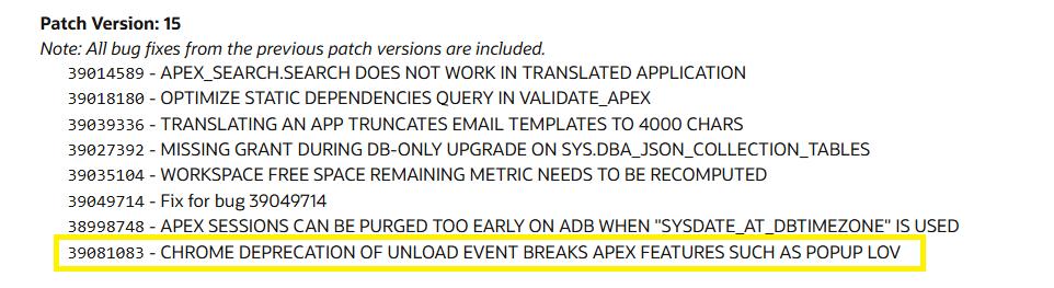 askMaxSolutions's tweet photo. @martin_mirenic @mortenbraten @orclapexworld @nicolaspilot Looks like it was fixed in patchset v15 https://t.co/xs0ZyqplKW