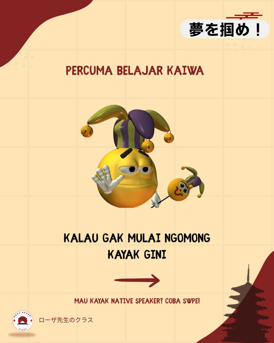 Mentoring Bahasa Jepang Karir & Beasiswa Prep tweet media