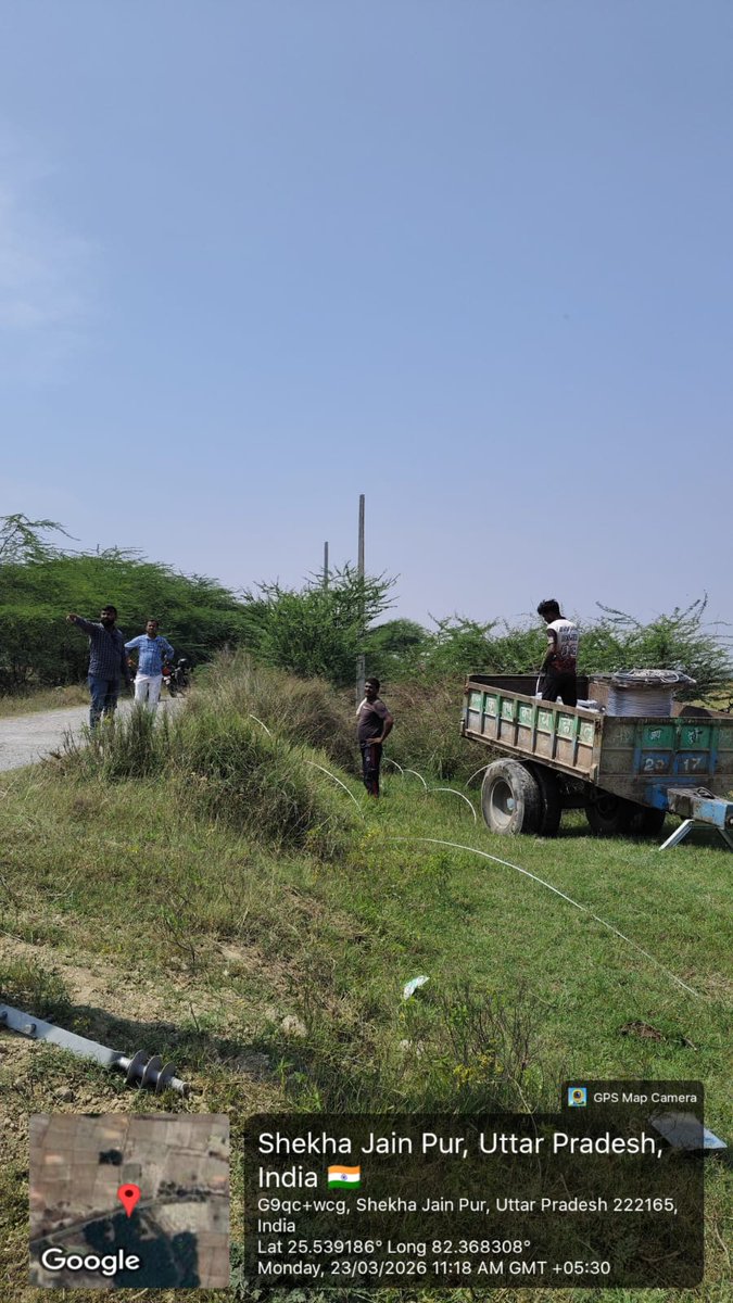 puvvnljaunpur's tweet image. आज दिनांक 23.03.2026 को जनपद जौनपुर के वि0वि0खण्ड-द्वितीय मछलीशहर क्षेत्रान्तर्गत #RDSS योजना के तहत विद्युतीकरण कार्य किया जा रहा है। 
@aksharmaBharat 
@PuVVNLHQ 
@PuvvnlMd 
@UPPCLLKO