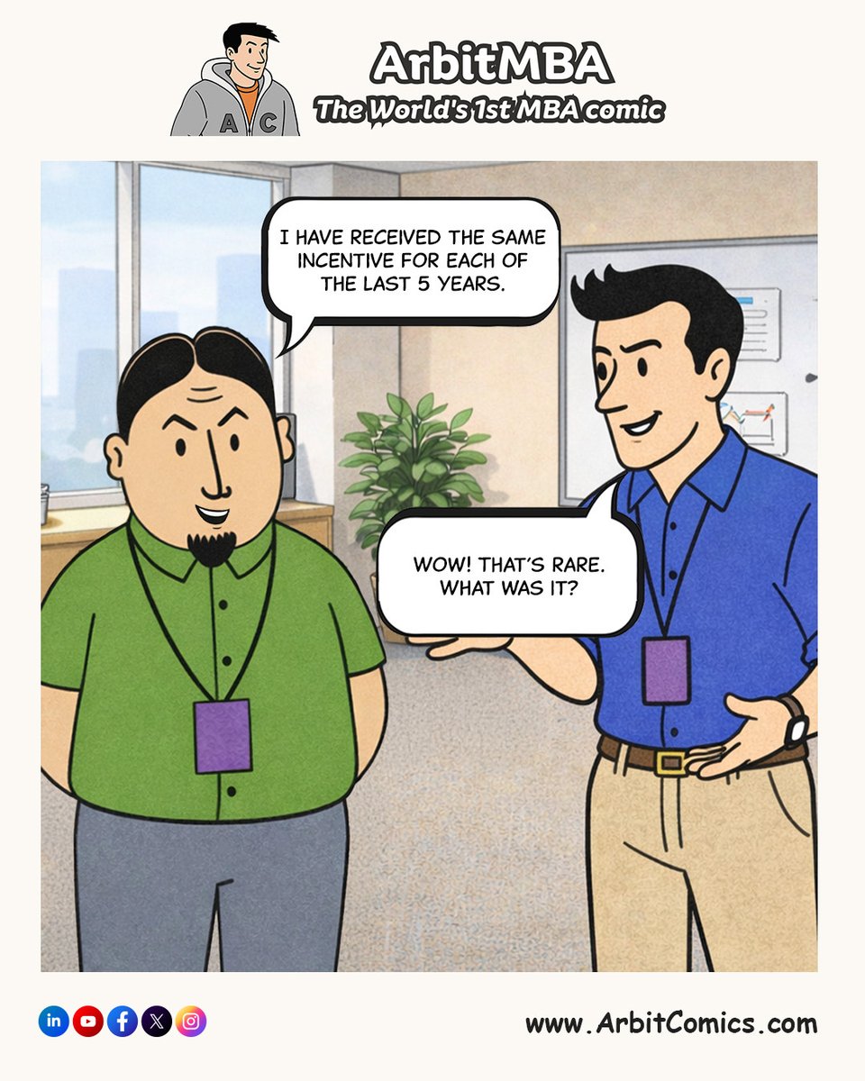 ArbitMBA's tweet image. Corporate generosity in times of crisis!

#ArbitMBA #BusinessHumor #CorporateCulture #BoardroomTruths #OfficeComedy #ArbitComics #AIJobLoss #WestAsiaCrisis