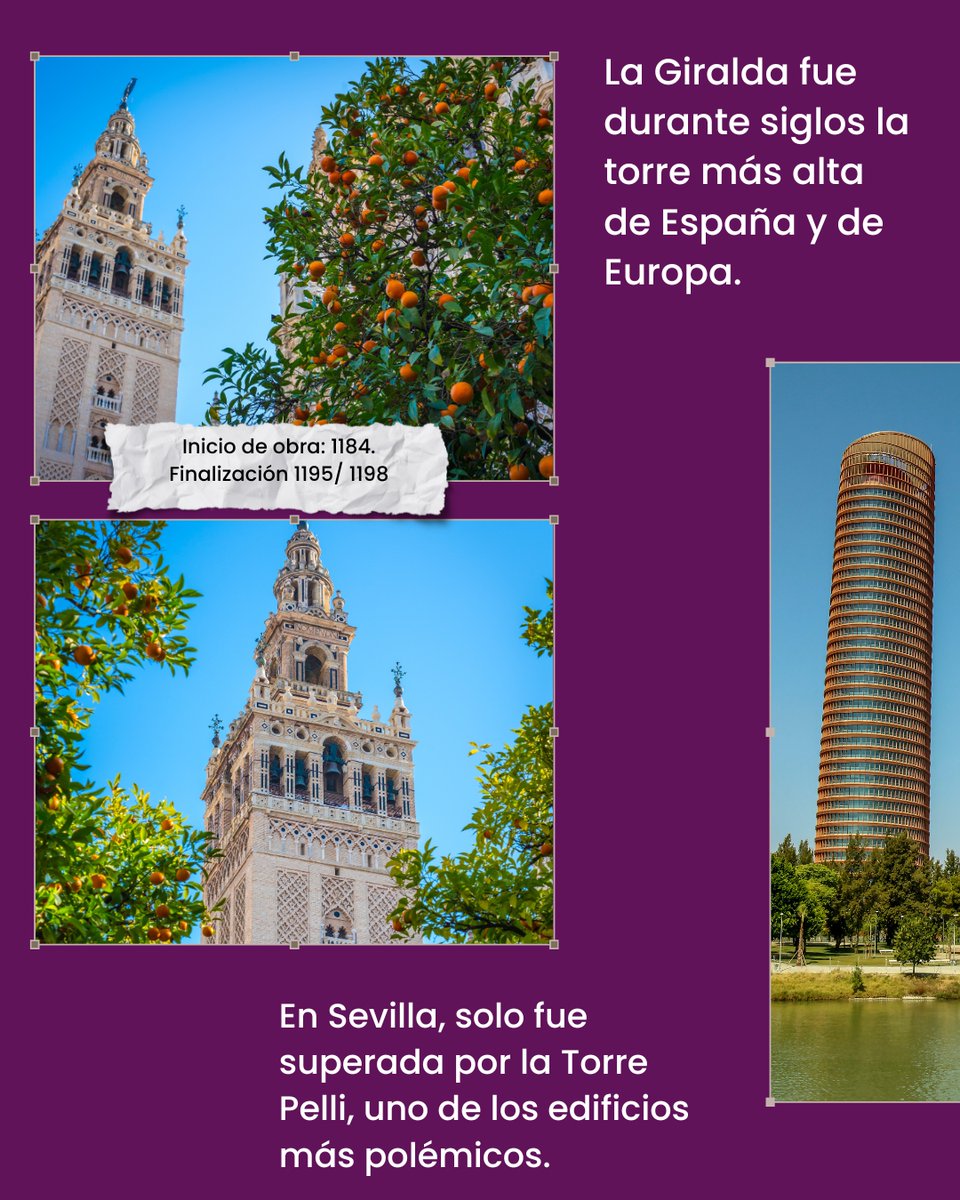 PastView's tweet photo. La Giralda, símbolo indiscutible de Sevilla 🏛️✨

Esta icónica torre sigue la estructura clásica de los alminares almohades, un modelo que inspiró durante siglos a numerosos campanarios mudéjares. Su diseño se basa en un prisma central de base cuadrada rodeado por muros exteriores, entre los que se desarrollan rampas de subida tan amplias que incluso permitían el acceso a caballo 🐎.

Su rica decoración exterior destaca por los vanos bíforos o ajimeces, con arcos de herradura, polilobulados y túmidos, enmarcados por alfices. En sus laterales, los arcos murales generan un elegante efecto visual en forma de red de rombos, aportando ligereza y verticalidad a su imponente altura.

En el cuerpo de campanas 🔔, sobresalen los ventanales con arcos y capiteles de influencia califal. Ya en el siglo XVI, Hernán Ruiz sustituyó el remate original por uno renacentista, coronado por el Giraldillo 🗿, una escultura que representa la Fe victoriosa y que da nombre a la torre.

#LaGiralda #Sevilla #Patrimonio #Historia #Arquitectura #Almohade #Cultura #HistoriaDelArte #Andalucía #TurismoCultural #Monumentos #SevillaEspaña