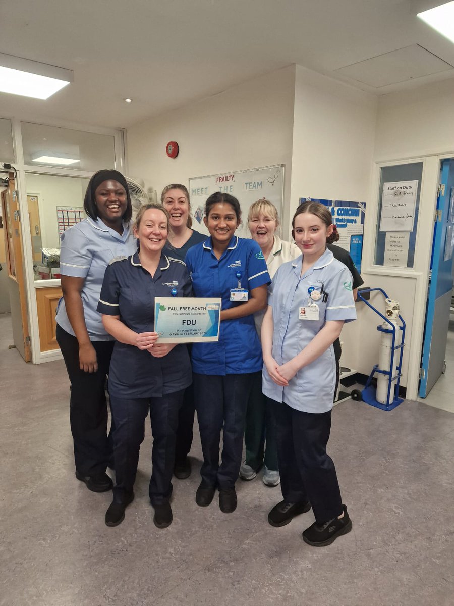 TgicftPtExp's tweet photo. We would like to congratulate &amp; recognise the hard work from all the staff on FDU for achieving a fall free month in February. Congratulations #ThinkFalls🍁
@SusieR1 @VickT75 @jacqui_burrow @rachael1102 @Michell86248505 @emmaloufrain https://t.co/IHJhXJGGPo