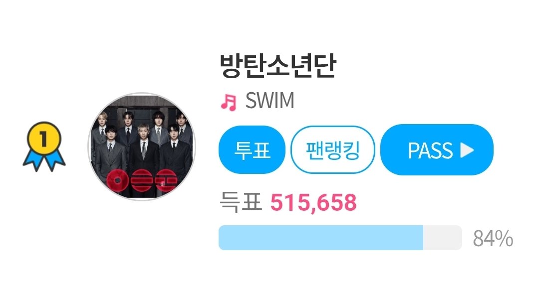FANNSTAR】 ☆WEEKLY MUSIC☆ BTS「SWIM」 3月第4週目の投票が始まっ