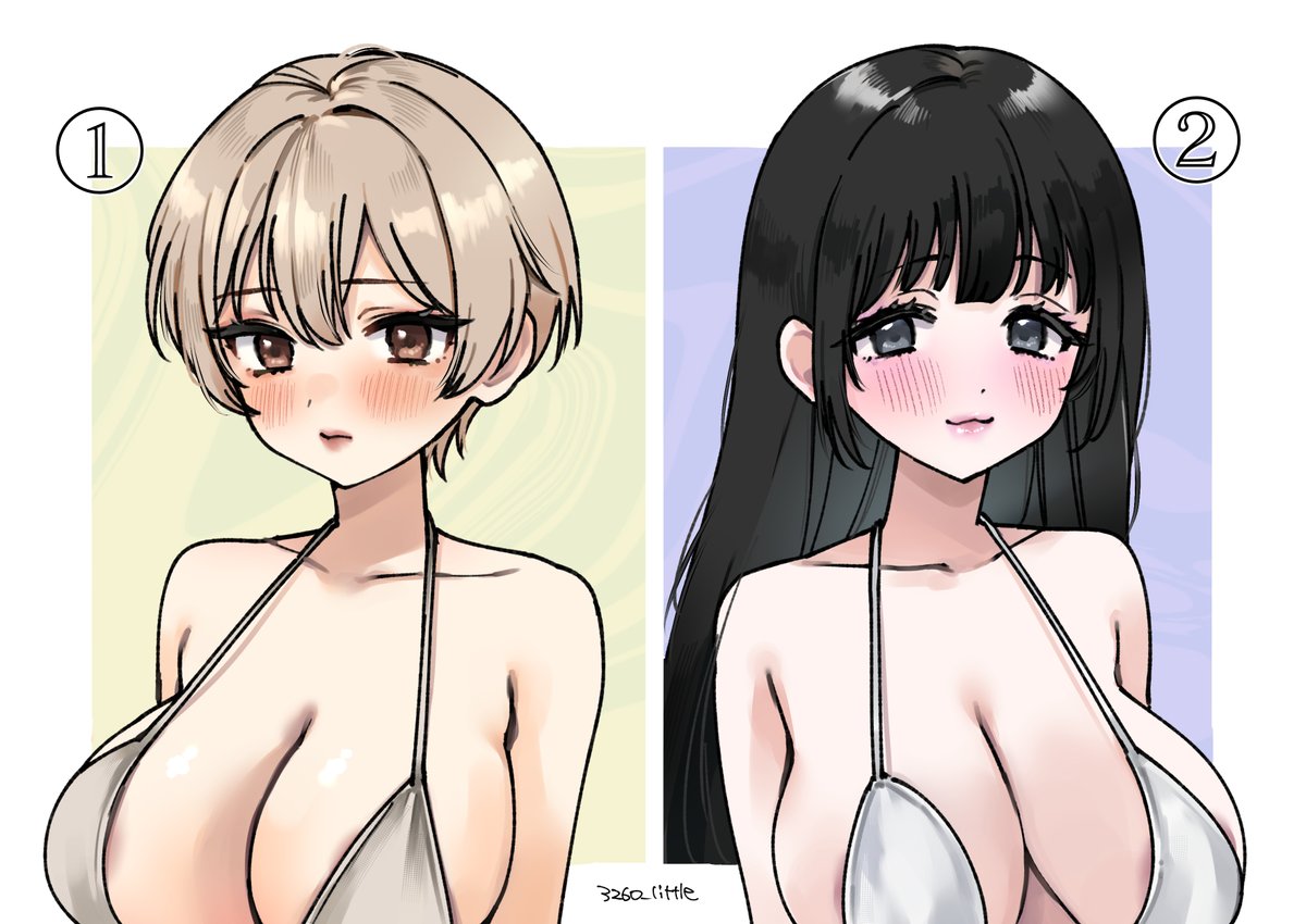 お好みはどちら?
なお両名ともMカップです🫶 