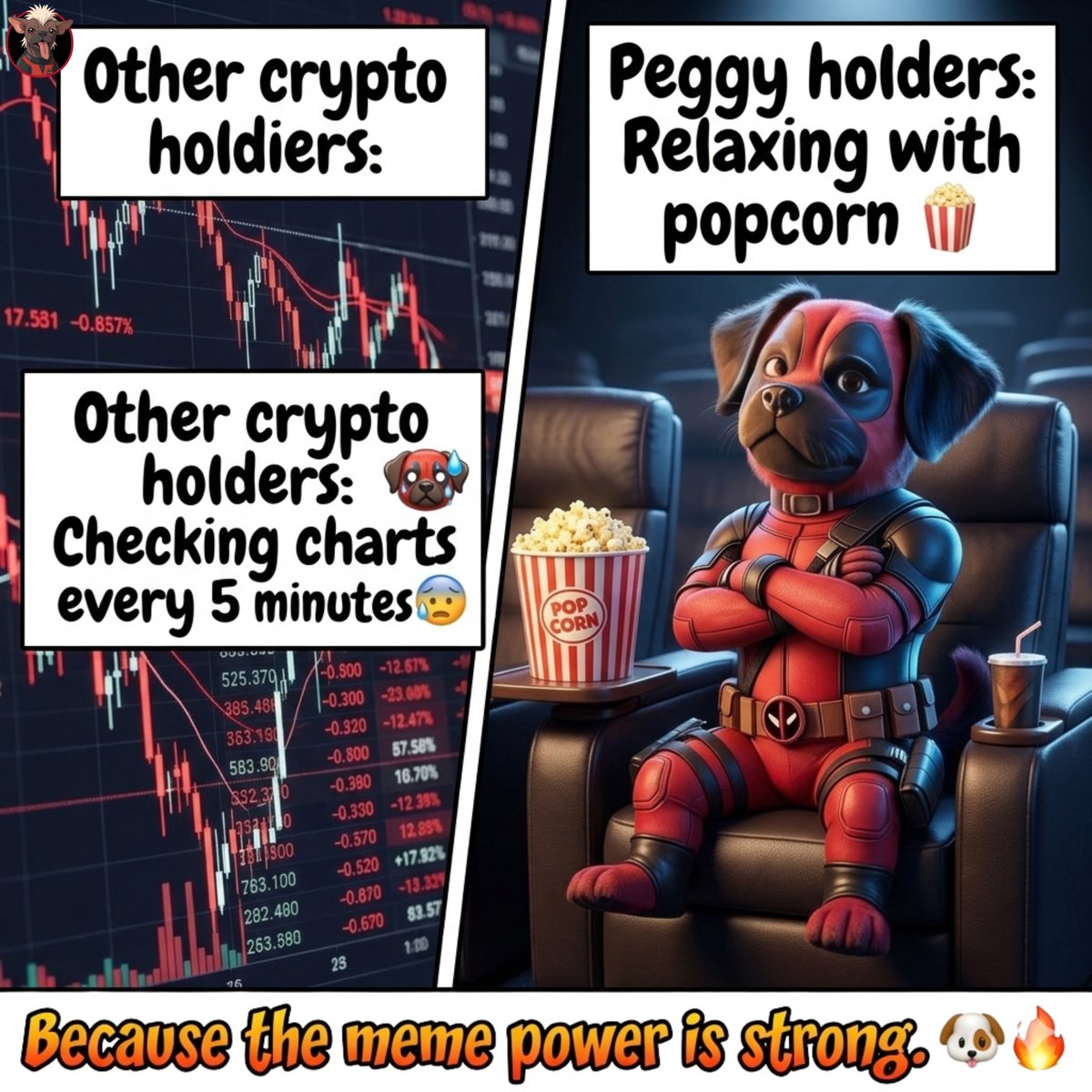 Peggy The deadpool Dog tweet media