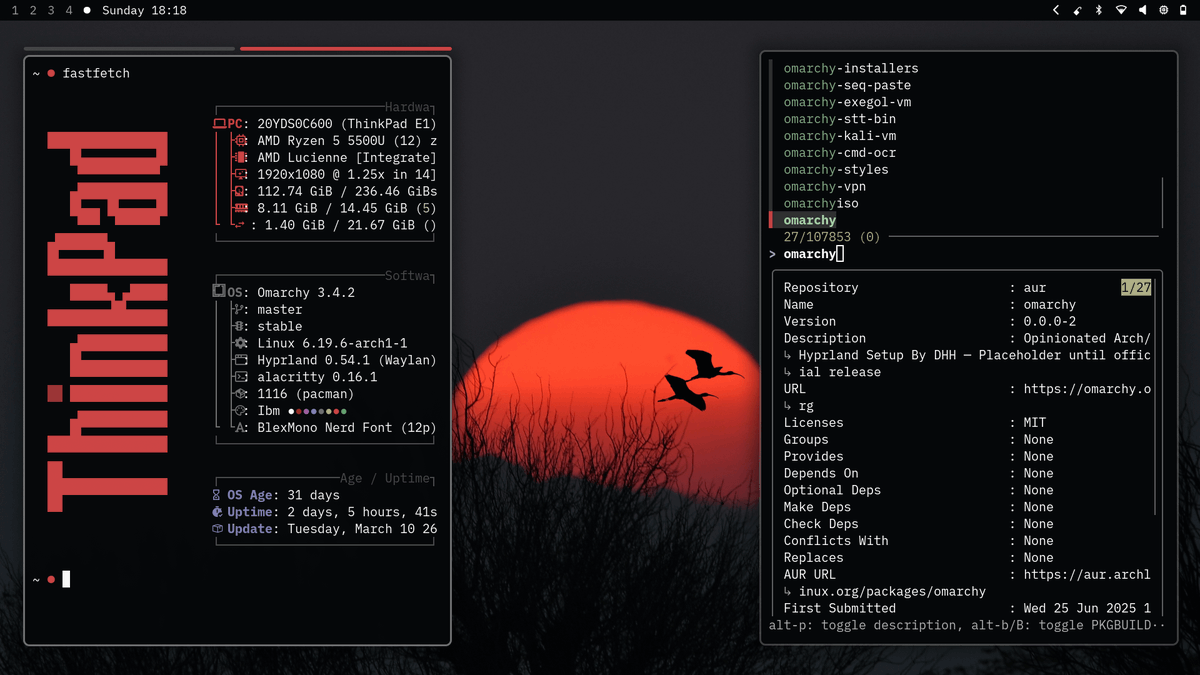 [Hyprland] I created themes for Omarchy using color schemes inspired by ...