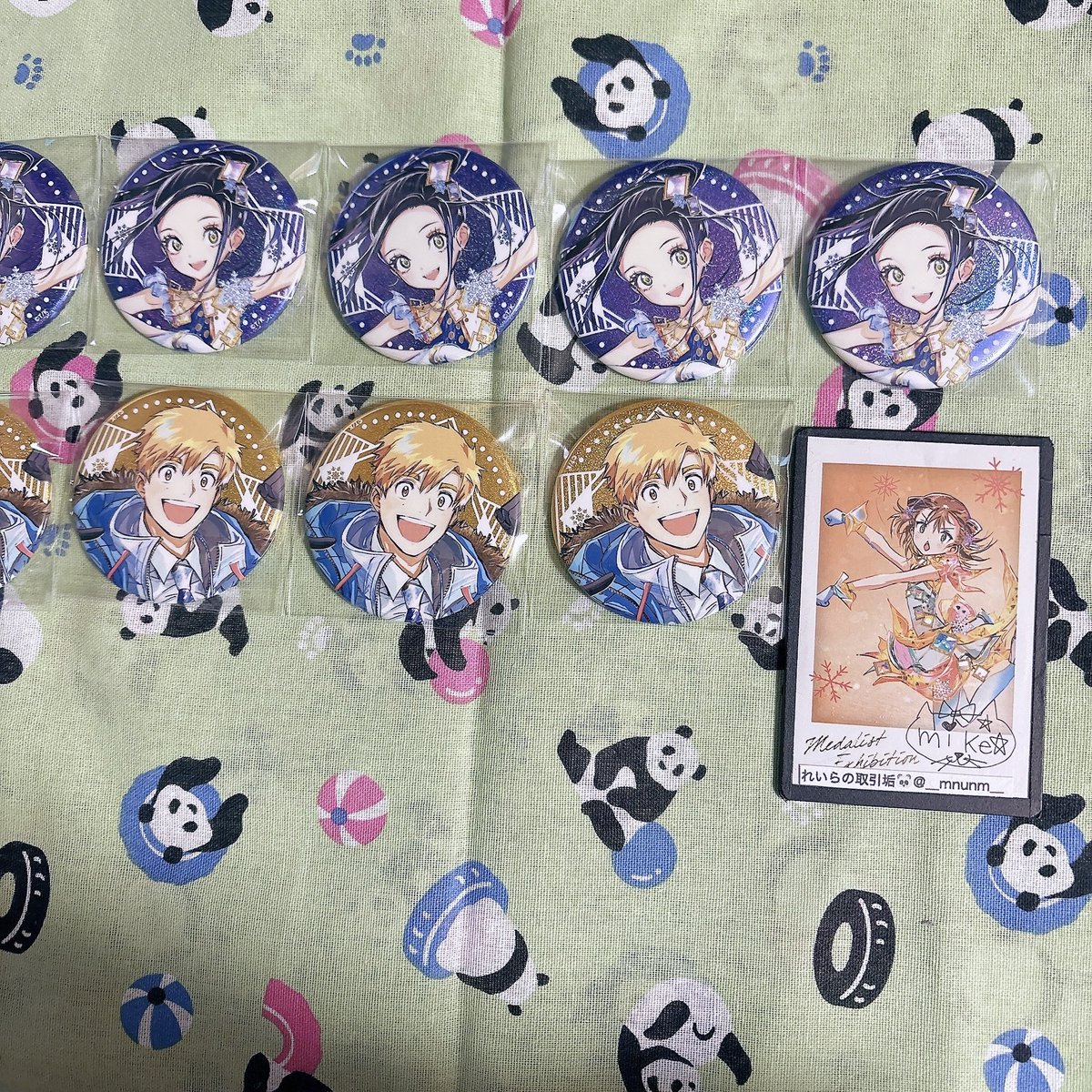 __mnunm__'s tweet photo. 【交換】メダリスト展 缶バッジ

譲:画像
求:いのり1･ミケ

いのり含む交換のみ
1枚目はいのりとの交換のみ
希望数以上の推しを出しております

郵送or都内手渡し
初回はプロフプロカ固ツイ必読
お気軽にお声掛け下さい。 https://t.co/6gPNdvpFSB