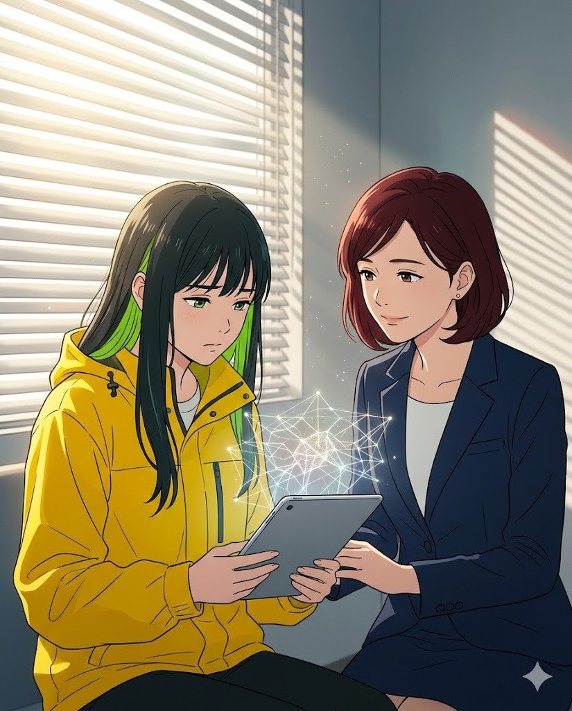 WWMTTB's tweet photo. 「今日のテーマ、ヤバくないですか…」無邪気な科学の加速の裏側に潜む「痛み」に直面するミライ。
アイの静かな眼差しが意味するものとは。
記事の全貌は引用ポストよりチェック
#ミライ #科学の限界 #ArtFirst https://t.co/TXFMnbJa0h