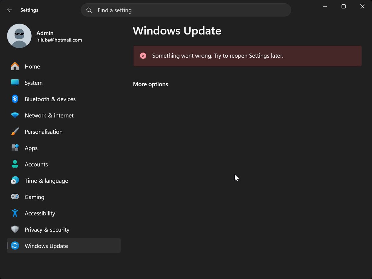 muke_dughes's tweet photo. @TunedPC @KIRNEILL Hi, I paid for premium of this app but it’s completely broke my windows update. Posted in your discord but not getting any help. https://t.co/W76yHQq6d6