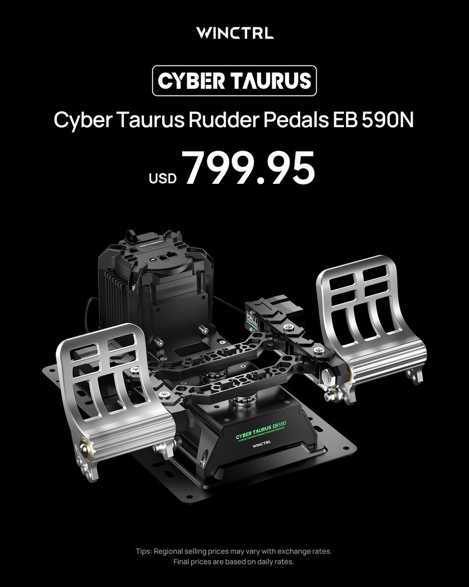 winctrlofficial's tweet image. WINCTRL Cyber Taurus FFB Ecosystem is here.

✅ Rudder Pedals (EB)
140N | 590N

Feel the Real. Step Into Reality.
Get ready — it’s coming soon.

#winctrl #dcs #flightsimulator #msfs2024 #aviation #forcefeedback #winwing #xplane #pedals