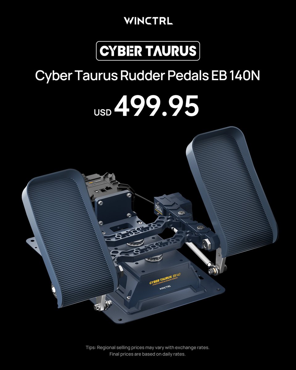winctrlofficial's tweet image. WINCTRL Cyber Taurus FFB Ecosystem is here.

✅ Rudder Pedals (EB)
140N | 590N

Feel the Real. Step Into Reality.
Get ready — it’s coming soon.

#winctrl #dcs #flightsimulator #msfs2024 #aviation #forcefeedback #winwing #xplane #pedals