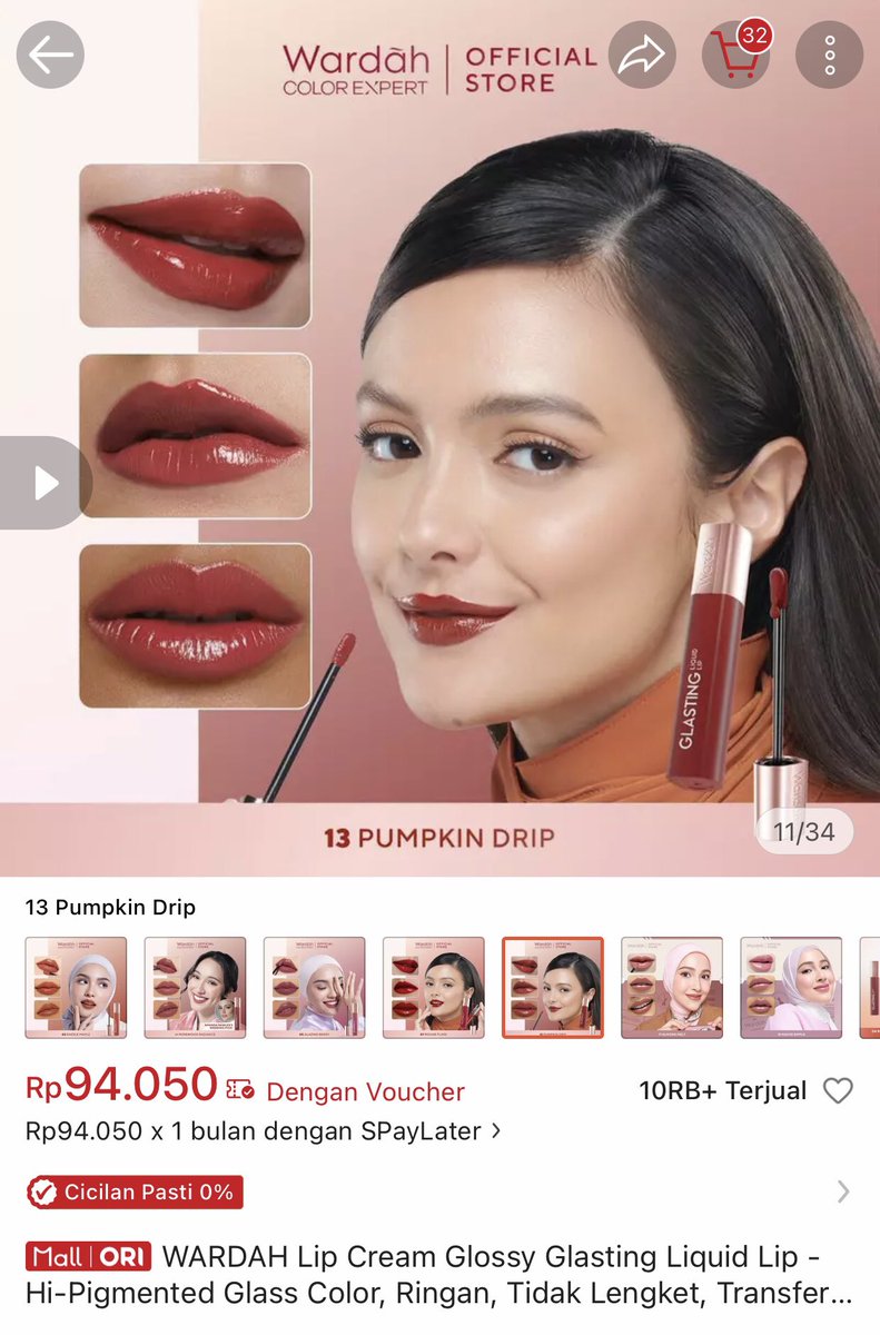 dailyusealways's tweet photo. guyss aku preloved wardah glasting liquid lip shade 13 yaa, jual rugi 80k aja baru sekali swatch buat lebaran kemaren🥹 🥹 di offline nya uda 90 an. sebenernya fr cakep bangett cuman kayanya gabisa kalo aku pake daily buat magang di faskes kayak terlalu berlebihan🥺😭
bisa oren🍊 https://t.co/ZuVgoiCtMP