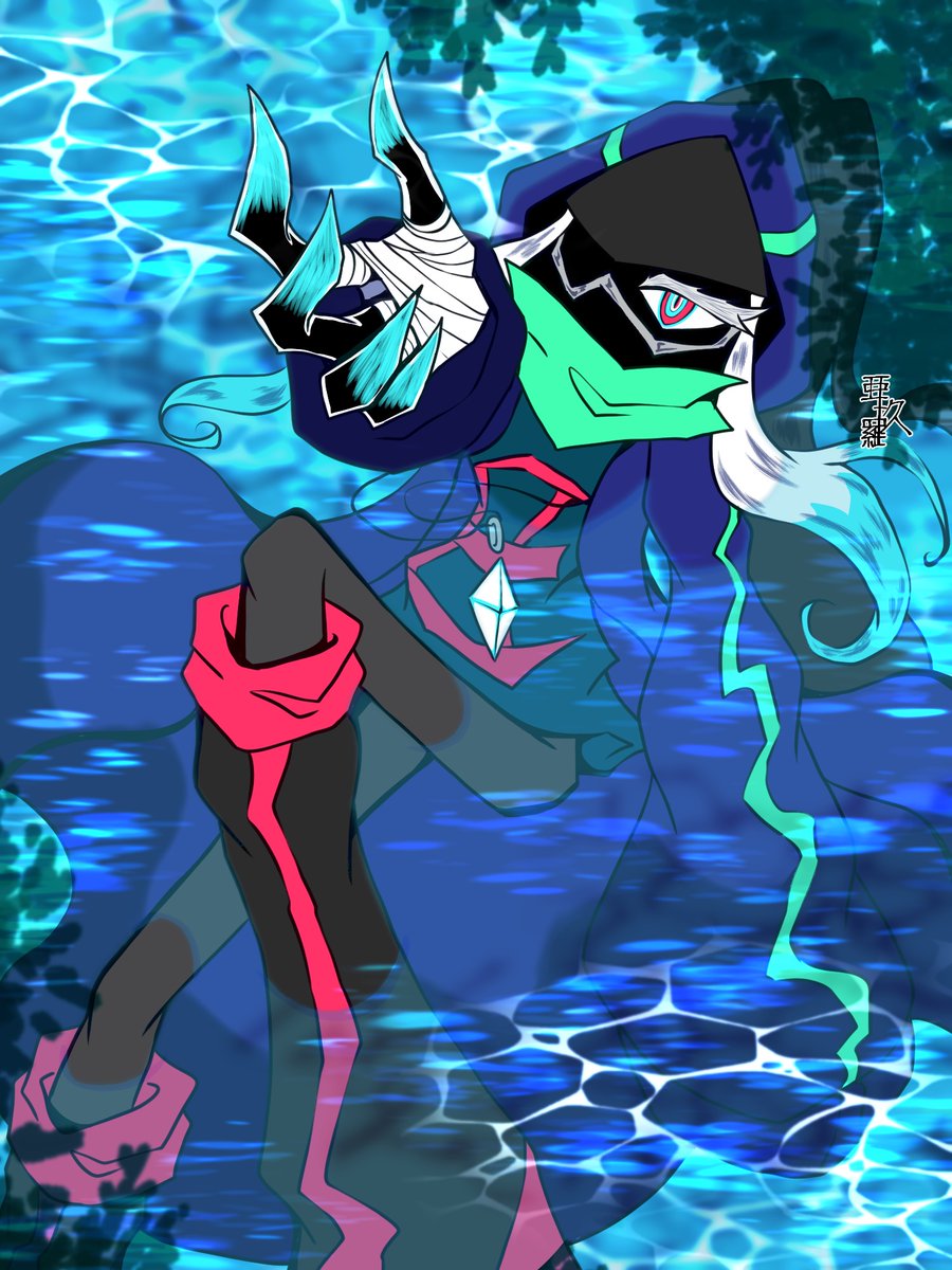 LuZn5w's tweet photo. 昔描いて気に入ってた、水面に浮かんでる代理さんの画をセルフでリメイクしてみた
水面や水中に浮いてる構図って神秘的でいいよね…
#創作 #OC
#CU_OC https://t.co/alWmYnuEQm