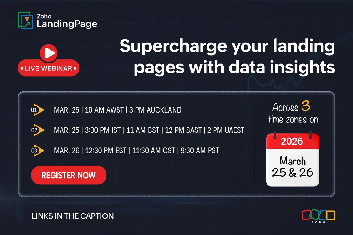 Zoho LandingPage tweet media