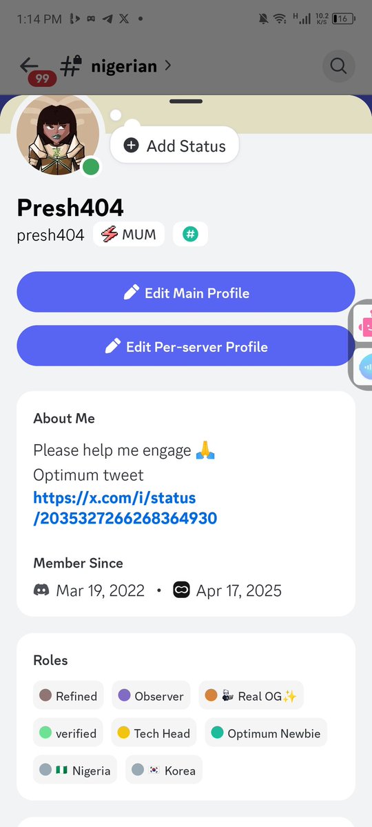 Presh404|OPTIMUM tweet media