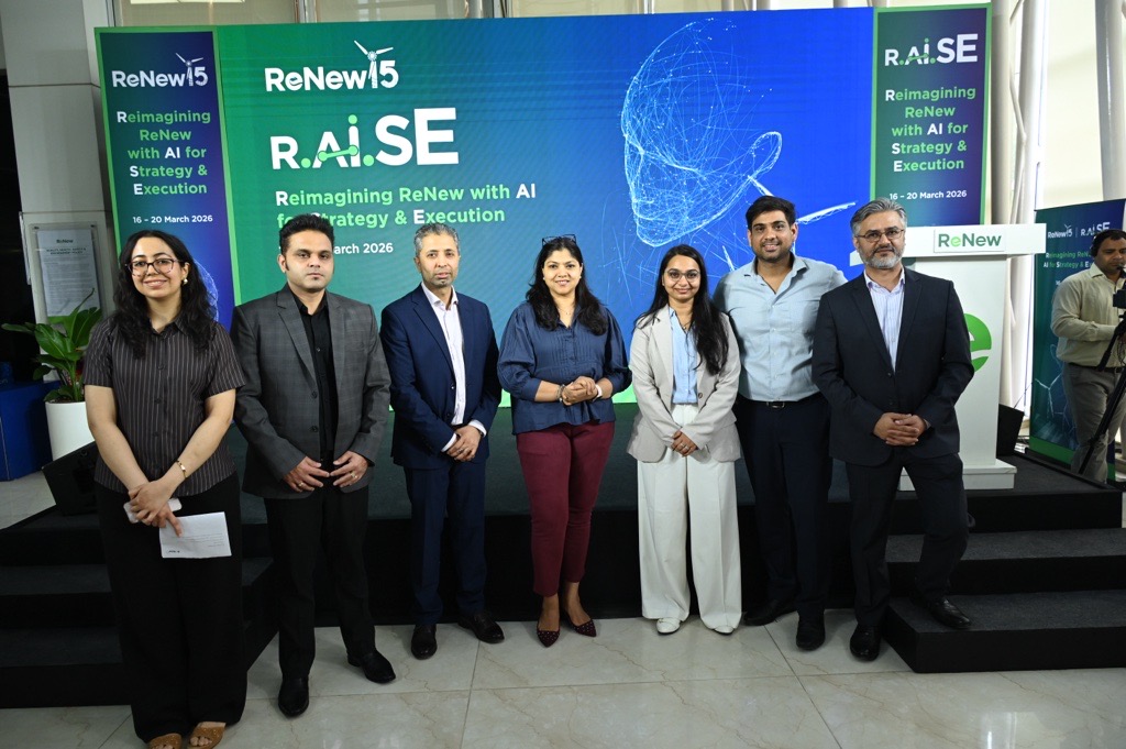 ReNewCorp's tweet photo. Last week, ReNew launched R.A.I.S.E.—Reimagining ReNew with AI for Strategy &amp; Execution.

The initiative explored how AI can drive innovation, efficiency, and impact. R.A.I.S.E. reflects our commitment to harnessing AI as an enabler of growth.

#ReNewTheFuture #ResponsibleAI https://t.co/K39mHkafJU