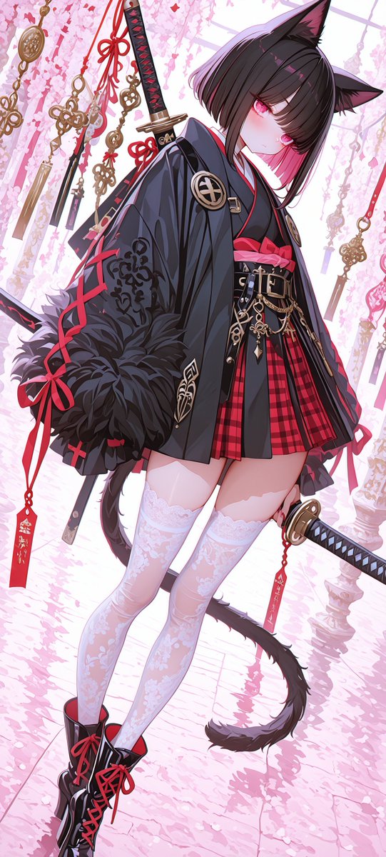Coharrie_AI's tweet photo. #九人九色展
TICAさんのテーマ 『黒🖤×チェック柄』

和地雷ちゃん
「尻尾、触ってもいいよ？ 　でも優しくね。くすぐったいんだから……えへへ🖤」

SFW illustration https://t.co/uL2mVZPiGt