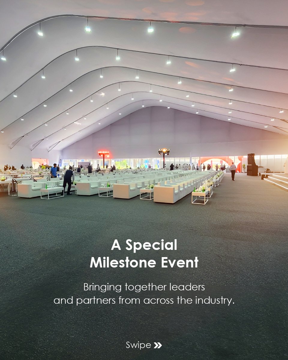 alfarestents's tweet image. End-to-end event infrastructure delivered for a major milestone gathering.
Precision, scale, and seamless execution, right where it counts.
.
.
#Alfarestents #events #eventmanagement #eventsetup #eventinfrastructure #construction #engineering #architecture #corporateeven #dubai