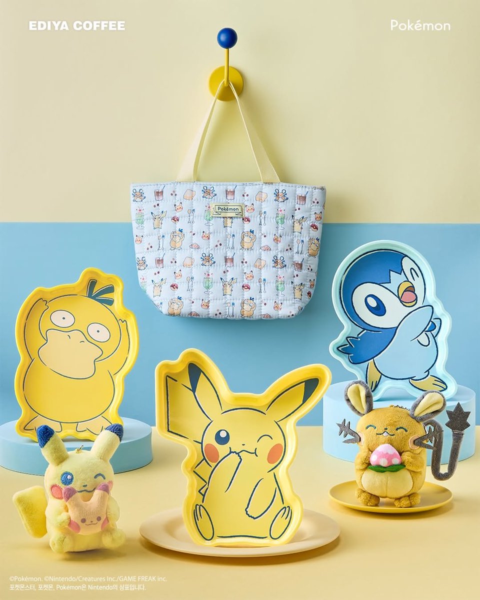 💛EDIYA COFFEE × Pokémon💛／ 韓国限定ポケモンコラボグッズが