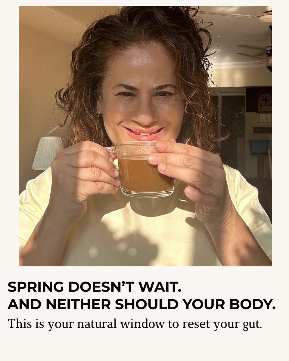 Sh_oulfood's tweet image. There are moments in the year when the body is naturally ready to reset. Spring is one of them.
Sign up for my deep detox: soulfoodshonali.com/deep-detox/

#GutHealth #Ayurveda #Detox