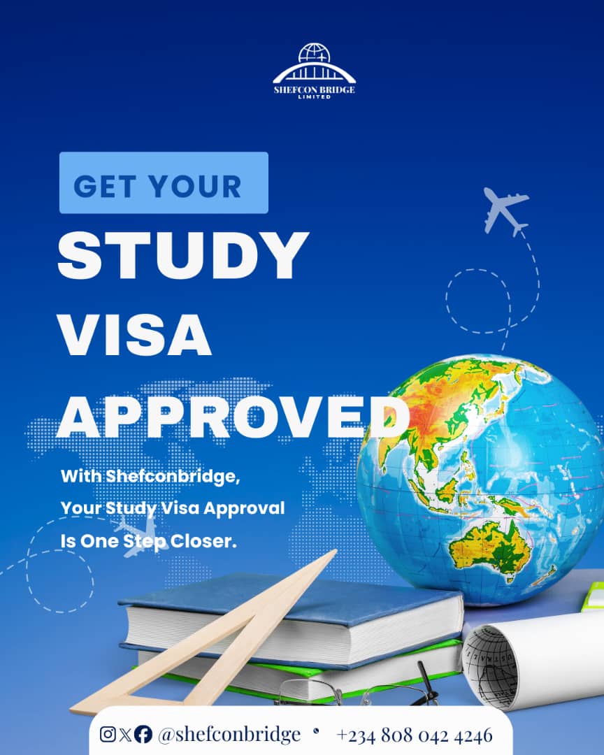 Shefconbridge's tweet photo. Your study visa just got easier ✈️🎓
With Shefconbridge, your dreams don’t stay dreams, they get approved. From approval application, we guide you every step of the way.
Next success story? It could be you. 🌍✨
#TravelWithShefconbridge #JapaWithPurpose
#Shefconbridge https://t.co/13Hki8ZUyC
