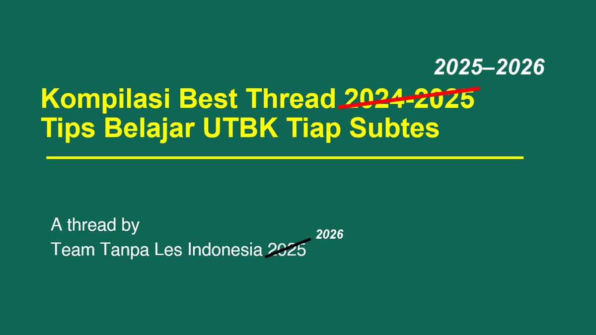 Team Tanpa Les Indonesia✨ tweet media