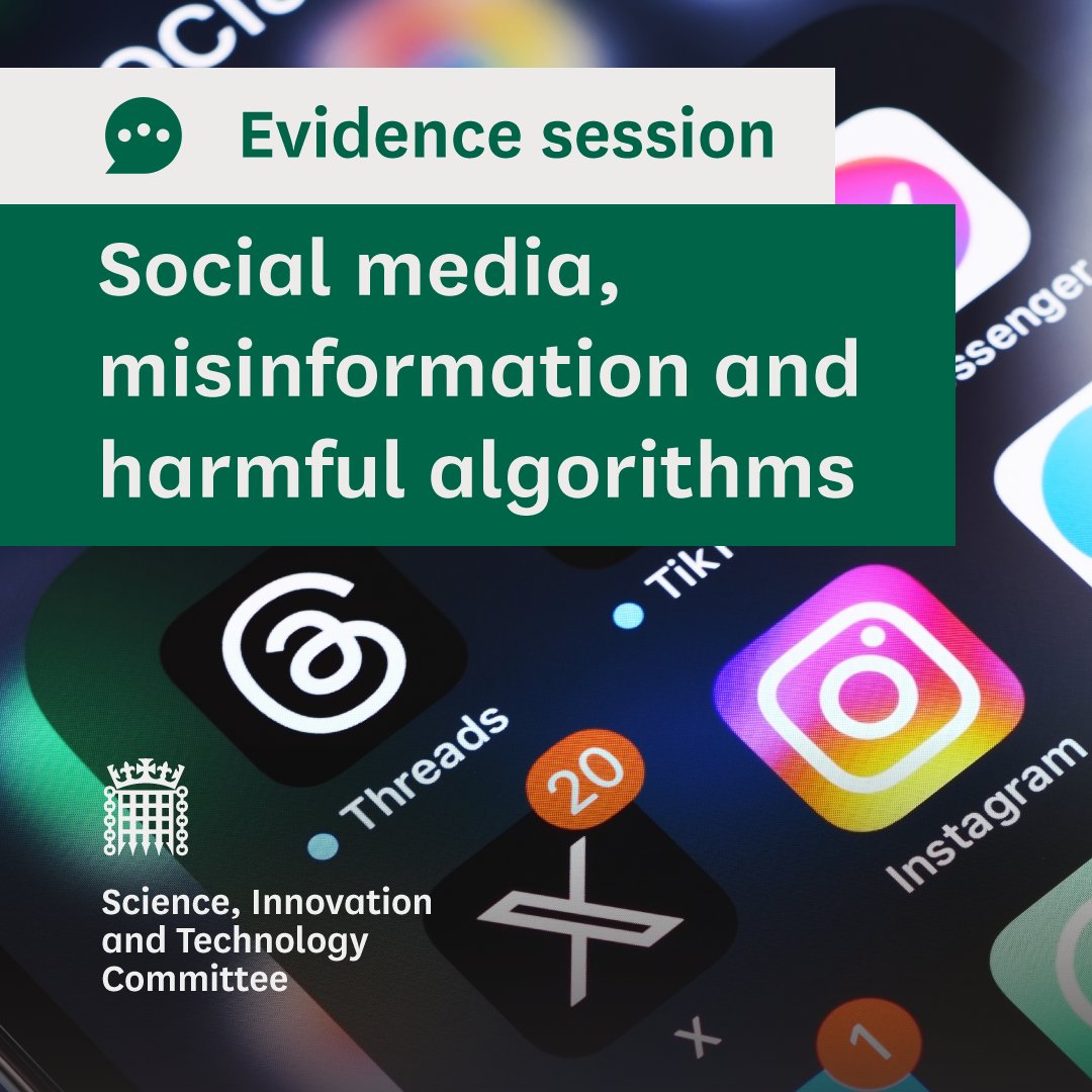 Science, Innovation and Technology Committee tweet media