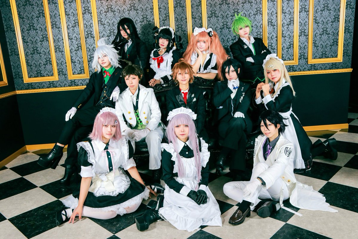 sakichi682's tweet photo. 【コスプレ】 
ダンガンロンパ /マルイコラボ衣装
photo…白子杏さん(@k_iiiii_k)
#1124論破執事メイド併せ https://t.co/7SOjpNdhP1