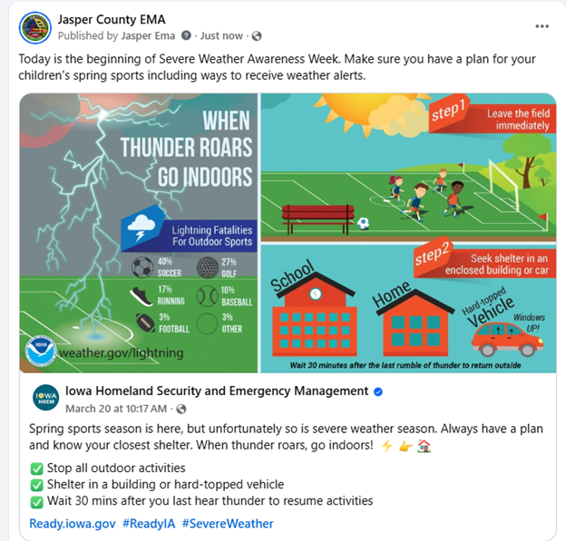 Jasper County EMA tweet media
