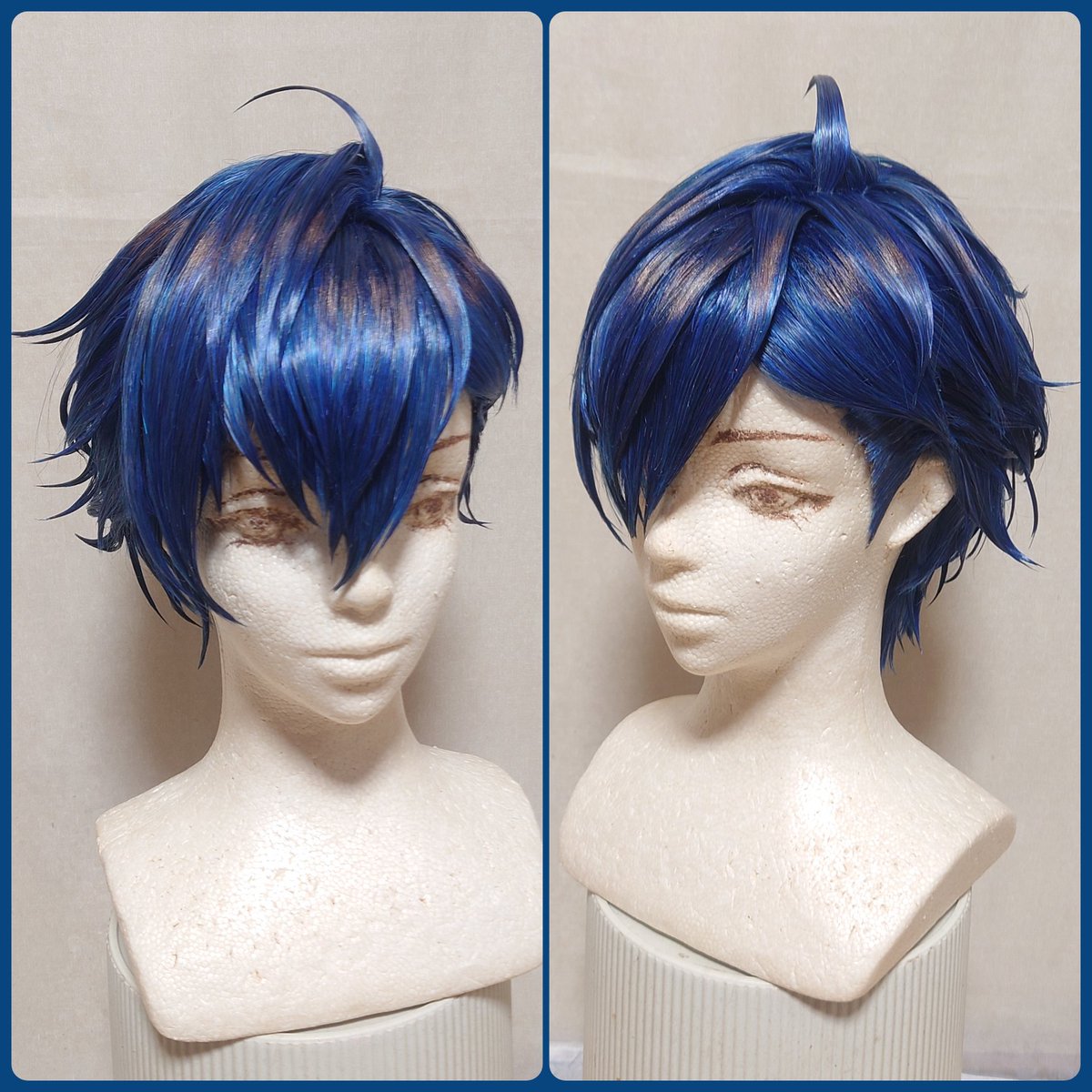 仁🐥ウィッグ製作期間に入ります✂️ tweet media