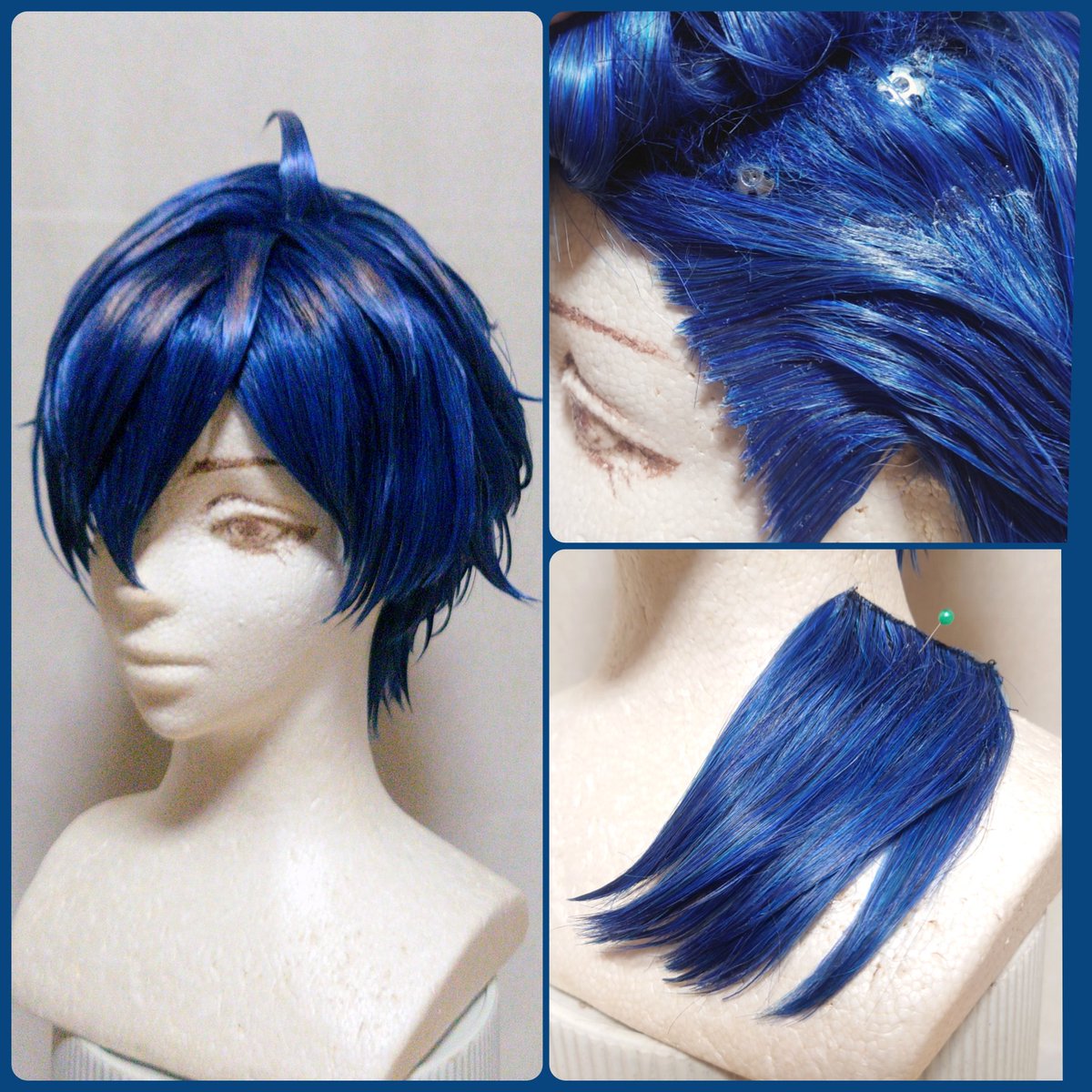 仁🐥ウィッグ製作期間に入ります✂️ tweet media